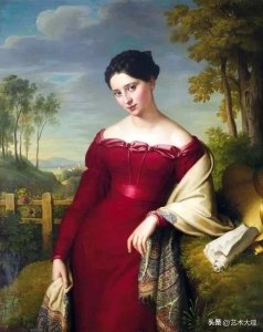​丹麦绘画黄金时代杰出画家克里斯托弗新古典油画人物肖像作品欣赏