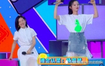 ​孟美岐身高165，杨超越身高168，同框后172的何炅有些尬！