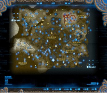 ​塞尔达120个神庙高清地图
