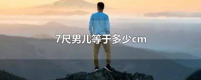 ​八尺男儿等于多高 八尺男儿是指多高