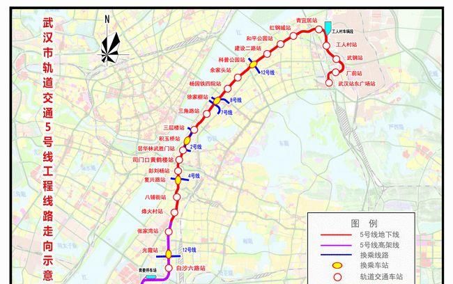 武汉3号线地铁线路图到江汉路步行街