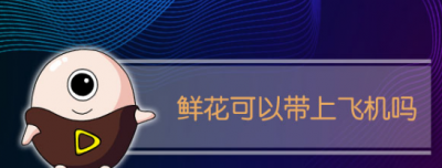 ​花能带上飞机,花可以带上飞机吗 有花泥