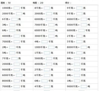 ​公斤单位，l与公斤的换算？