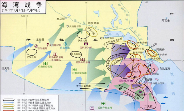 海湾战争时间多久,海湾战争科索沃战争阿富汗战争伊拉克战争图4