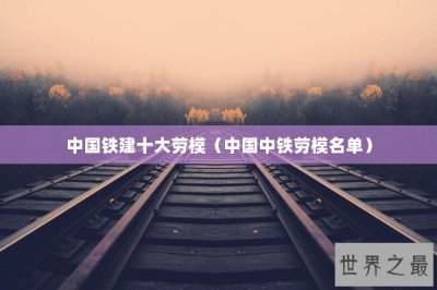 中国铁建十大劳模(中国中铁劳模名单)