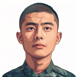 ​军人头像 | 男士兵专属迷彩服装手绘头像【系列五】