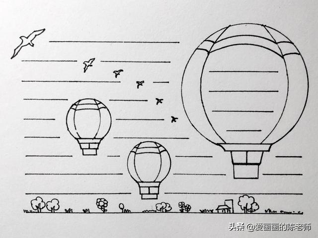 植树节的手抄报怎么画更简单(美术老师说手抄报这么画才好看)(5)