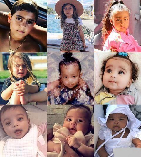 卡戴珊家族5个姐妹简介（卡戴珊家族五大萌娃同框）(11)