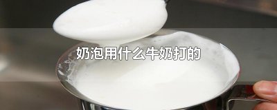 ​奶泡用什么牛奶打的
