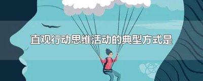 ​直观行动思维活动的典型方式是