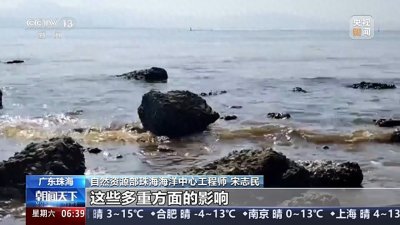 ​珠海近岸多地水色异常，专家：形成原因有多方面